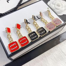 Brand Female Pendant Love Stud Earrings Luxury Brand Designer Senior Stamp Earrings Charm Gift Jewelry Earrings Classic 18k Gold-p280a
