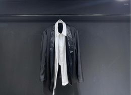 Women's Suits SuperAen Customized Black Irregular Suit Jacket Design Spring And Autumn High-end Loose Blazer For Women