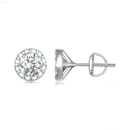 Minimal Jewelry 925 Sterling Silver Vvs Moissanite Stud Earrings Cluster for Women Girls