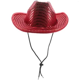 Ball Caps Sequins Hat Cowboy Party Decorations Men Cowgirl Costume Halloween Women Silver