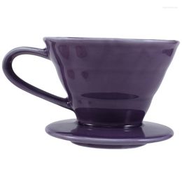 Coffee Philtres For KOONAN 1 Piece Ceramic Hand Brew Philtre Cup Household Appliance Pour Over Stand Fantasy Purple A