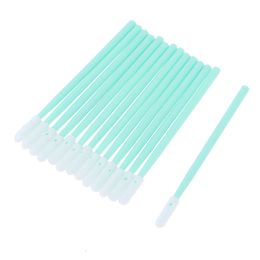 100Pcs 836D Industrial Dust-free Purification Cotton Swab Sponge Swab Green PP Handle Wipe Stick Can Clean The Camera Lens