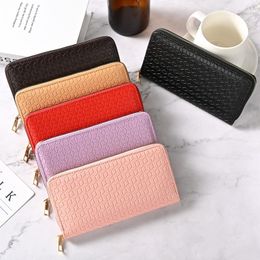 Wallets Women's Purse Plaid Long Multi Card Coin Money Clip Zipper Hand Bag Mobile Phone