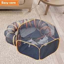 Other Pet Supplies Cat Tunnel Toy Breathable Hideout Lightweight Play Centre Interactive Tube Tunnels Outside for Guinea Pig Outdoor 230920
