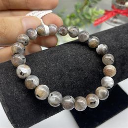 Link Bracelets Natural Skeletal Quartz Bracelet String Charms Strand Women Men Exquisite Jewellery Gift Healing Crystal Energy 1pcs 8.5MM