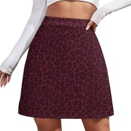 Skirts Pink Leopard Print - Silent Hill 2 Maria Style Mini Skirt Luxury Women's Kawaii