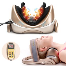 Massaging Neck Pillowws Electric Airbag Massager Infrared Heating Vibration Cervical Stretche Spine Shoulder Support Pain Relief Traction Tool 230920