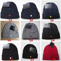 Men Designers Beanie Hats Woollen Knitting Hat Women Brand Warm Winter Beanies Designer Knitted cap 9 Colors2682