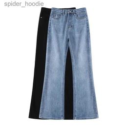 Men's Jeans Retro Men's Flare Jeans Pants Loose Summer Classic Fashion Casual Comfortable Boot Cut Denim Trousers Streetwear Clothing H5 L230921