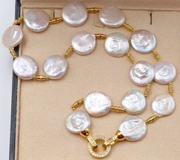 Pendant Necklaces BaroqueOnly Special Shape Natural Baroque Style Coin White Pearl Necklace Sweater Chian/Bracelet/Choker Lighting Buckle NE 230921