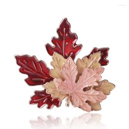 Brooches Vintage For Women Alloy Enamel Leaves Lapel Pin Sweater Coat Clothing Accessories Jewellery