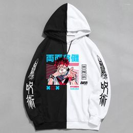 Men's Hoodies Men Anime Jujutsu Kaisen Women Vintage Long Sleeve Streetwear Coats Hooded Harajuku Fashion Sweatshirts