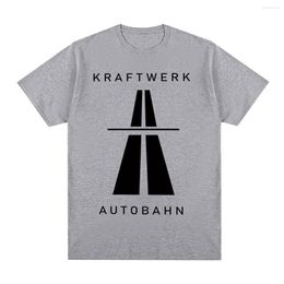 Camiseta masculina kraftwerk autobahn música vintage camiseta eletrônico synth ne! Camiseta masculina de algodão Krautrock, camiseta feminina