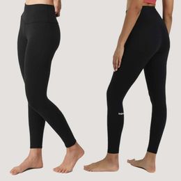 Lu Lu Yoga Black Pants High Waist Scrunch Bum Ladies Tights Strech Fitness Sports Leggings Ruuning Trouses Active Wear Lemon Woman