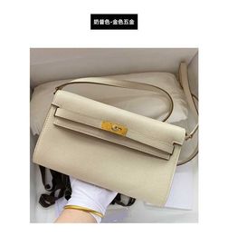 AKelyss Leather New Small One Shoulder Cross Body Fashion Lock Catch Purse Bags Women's Mini Wallet Designer Crossbody Bag