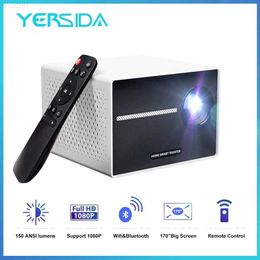 Projectors YERSIDA YG290 Mini Projector Android 9.0 System WIFI Projector Bluetooth 720P Full HD Projectors Support 4K For Phone Computer L230923