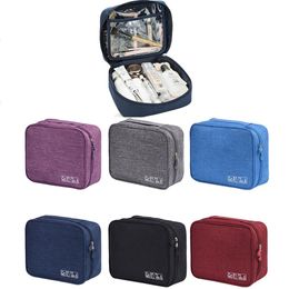 High Capacity Women makeup bag toiletry bag With Zipper Portable Travel Bag Women's Cosmetic Pouch With 6 Colours Shippin2667