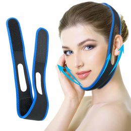 Face Massager Slim Strap Chin Up Patch Double Chin Reducer Face Lifting Belt Bandage Anti Wrinkle Face Mask V Line Lifting Chin Strap 230921