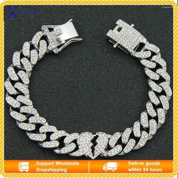 Link Bracelets Luxurious Personality Unique Hip-hop Bracelet For Men Street Style Top Trending Exquisite Trendy Elegant Edgy Men's Accessory