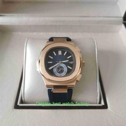 8 Style High Quality Watches 40 5mm Nautilus 5980 1R-001 5980R 18k Rose Gold Sapphire Glass Asia Transparent Mechanical Automatic 2481