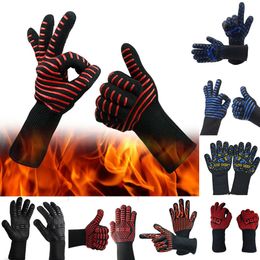 BBQ Tools Accessories 1Pc Grilling Cooking Gloves Extreme Heat Resistant Oven Welding Meshes Grate Net Camping Hiking Outdoor Grill 230920