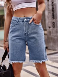 Women's Shorts Jean For Women 2023 High Waisted Korean Fashion Wide Leg Streetwear Vintage Casual Summer Jeans