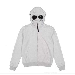 Men's Sweatshirts Designer Pure Euro Simple Personality Mens Trend Sanitary Clothes Cp Jacket Hat Glasses Zipper Hoodie