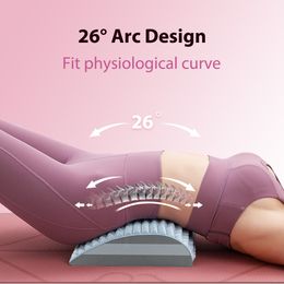 Portable Slim Equipment Back Stretcher Pillow Neck Lumbar Support Massager for Waist Relaxer Pain Relief Massage Relax Stretching Mat 230920