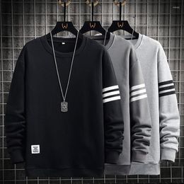 Men's Hoodies Solid Sweater For Men Fashion INS O Neck Spring Dress Sweatshirt Pullover Loose Fitting Sports Long Sleeve T-shirt