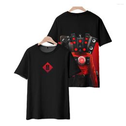 Women's T Shirts 3D Skibidi Toilet Men Women Summer O-Neck Short Sleeves Cartoon Anime Shirt Kids Boys Girls Cosplay Costume Tees