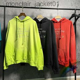 Men's Hoodies Sweatshirts Embroidery Vetements I am not doing shit today Hoodie Men Women Nice Washed Heavy Fabric Hooded Oversize VTM Pullover J230921