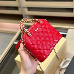 Women Luxury Brand Bag 23S Lacquer Leather Bag Handbag Crossbody Bag Fashionable and Cute Big Brand Bag Multi Colour Optional 15cm Mini Size