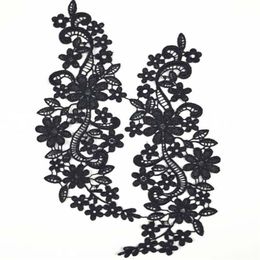 patches fabric collar Trim Neckline Applique for dress wedding shirt clothing DIY Sewing flower Floral Embroidered lace nice218P