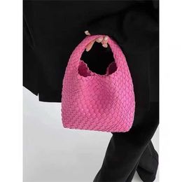 Bottegass Bag High Texture Hand Woven Small Tote Bag Handbag Women's Bag 2022 Large Capacity Trend Vegetable Basket Venetass