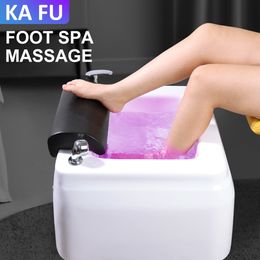 Foot Treatment Bath Basin For Beauty Salon Acrylic Massage Surfing Lights Water Therapy Pedicur Bowl Spa Pedicure Machine 230920