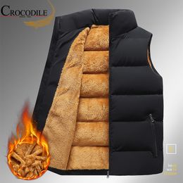 Mens Vests Brand Fleece Warm Vest Coats Men thick cotton vest male autumn winter vests lamb wool mens high quality 230921