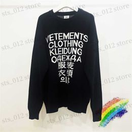 Men's Sweaters Seven Languages Letter Print Knitted Jacquard Sweater Men Women Best Quality VTM Oversize Sweatshirts T230921