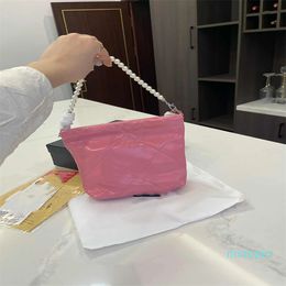 2023 Luxury Designer Bag Mini Hobo Bags Pink Designers Tote Women Handbag Pearl Chain Crossbody Bag Fashion Casual Clutch Wallet