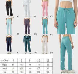 2023 yoga pants lu align leggings straight leg pants women's shorts 9-point pants sports pants sports fitness set girls' running fitness align leggings+free headband