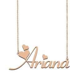 Pendant Necklaces Ariana Name Necklace Custom Necklace For Women Girls Friends Birthday Wedding Christmas Mother Days Gift310W