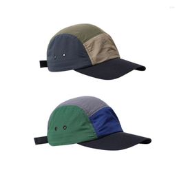 Ball Caps Men's Baseball Cap Summer Quick Drying Hat Thin Sunscreen And Sunshade Day Series Flat Brim Colour Contrast
