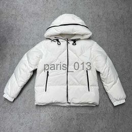 Men's Down Parkas Hat Zipper Hidden Letters Short Women Down Jacket Arm Badge Hooded puffer jacket Fahion Twill down jacket winter coat size 0--2 x0921