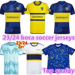 23 24 Boca Juniors Fans soccer Jerseys VILLA SALVIO 2023 2024 Men Benedetto Salvio camisa de futebol football shirt TEVEZ CARLITOS MARCOS ROJO VAZQUEZ
