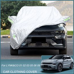 Full Car Cover Rain Frost Snow Dust Waterproof Protect For LYNK CO 01 02 03 05 06 09 2021-2025 Anti UV Cover Auto Accessories