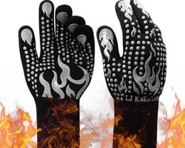 BBQ Tools Accessories Degree F CutResistant Grill Gloves for Heat Resistant Cooking Outdoor Barbecue Oven 230920