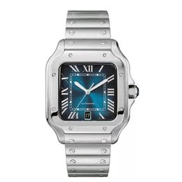 Classic Roman numeral Men Luxury mechanical watch waterproof sapphire crystal mirror design designer wristwatch3323