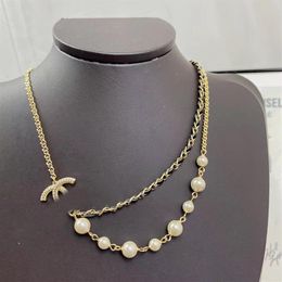 18 style Inlaid Zircon Letter Initial Pendant Necklace For Women Gold Chain Cute Charms Collier Alphabet Necklaces Jewelry Friends196m