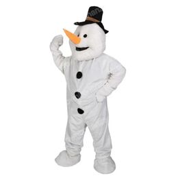 Performance Snowman Mascot Costumes Halloween Cartoon Character Outfit Suit Xmas Outdoor Party Outfit Unisex Promotional Advertising Clothings