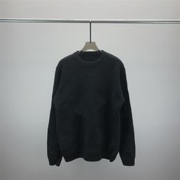 2023 Yeni Avrupa Kadın ve Erkek Tasarımcı Sweaters Retro Klasik Lüks Sweatshirt Erkekler Kol Mektubu Nakış Yuvarlak Boyun Rahat Yüksek kaliteli jumper A12