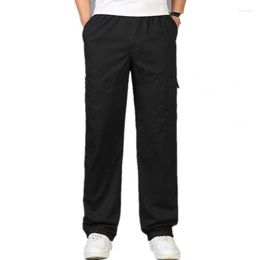 Men's Pants Spring/Summer Workwear Thin Dad's Loose Fashion Versatile Straight Leg Casual Outdoor Sports